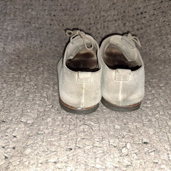 HESCHUNG-Beige Suede Brogue Lace Up Loafers-Size 7.5 UK/9 US-Very Good - Picture 6 of 8